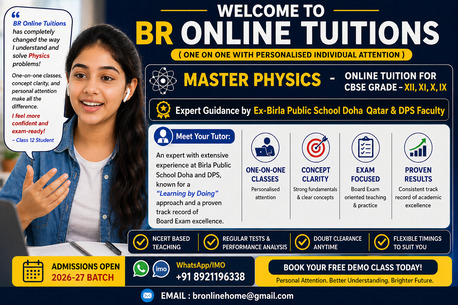 Tuition PHYSICS**9,10,11,12** IMO/WhatsApp :+91 8921196338 (*Qr*) photo 1