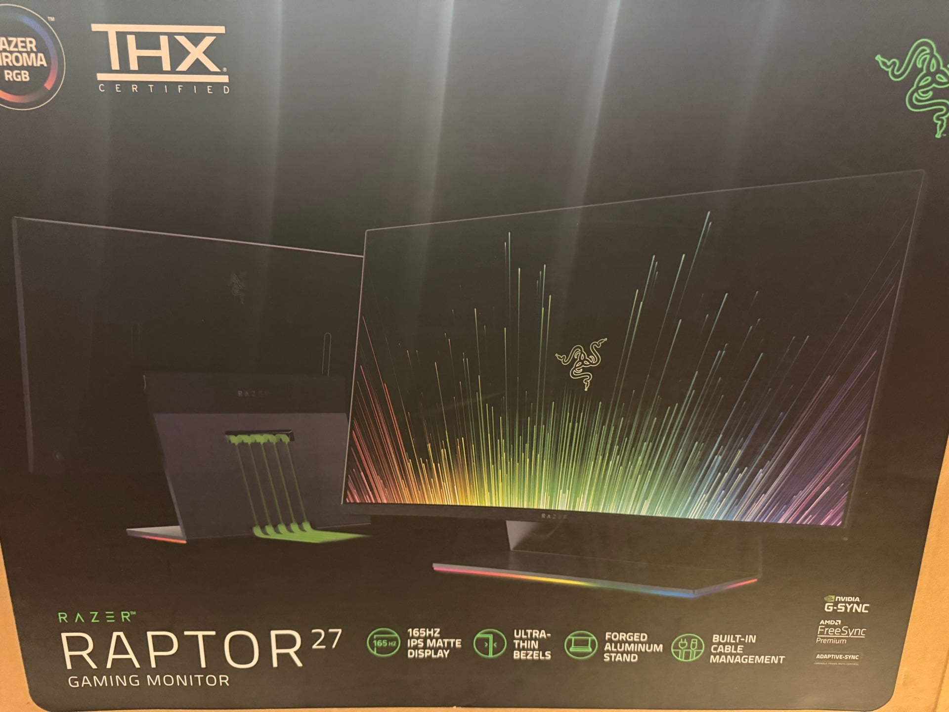 Razer raptor gaming 27 + razor blackwidow mini hyperspeed Kb photo 4