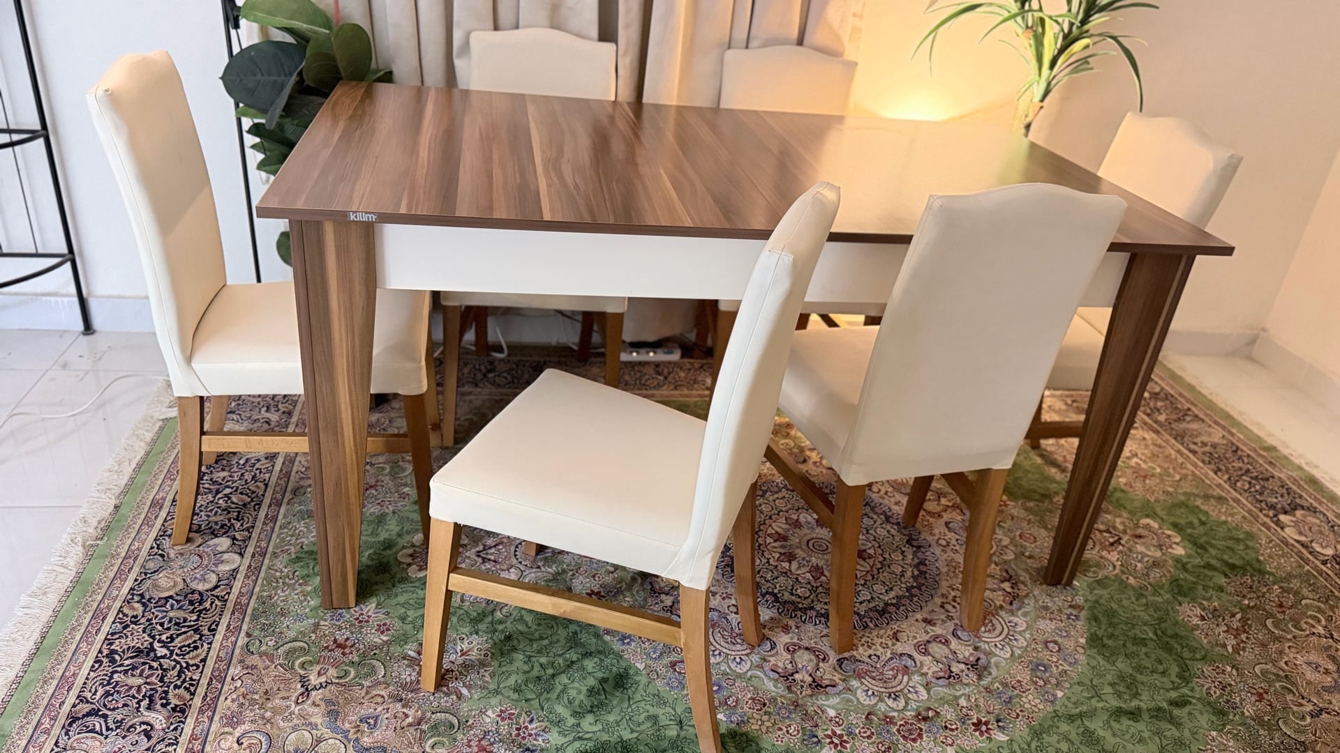 Dining table with 6 chair brand new photo 2