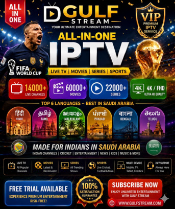 Best IPTV Doha : 15,000 Ind/Pak/Arabic Channels + 52,000 Movies (Trial Available) photo 1