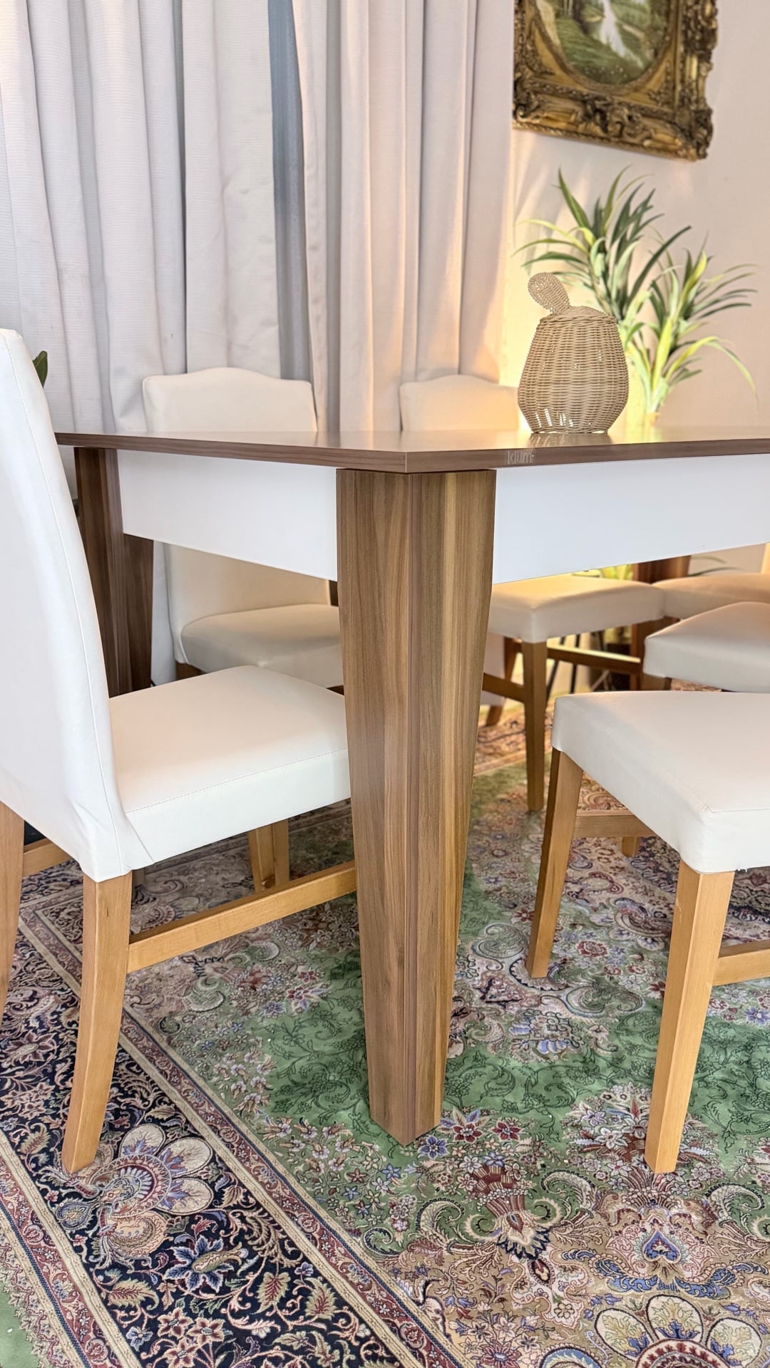 Dining table with 6 chair brand new photo 4