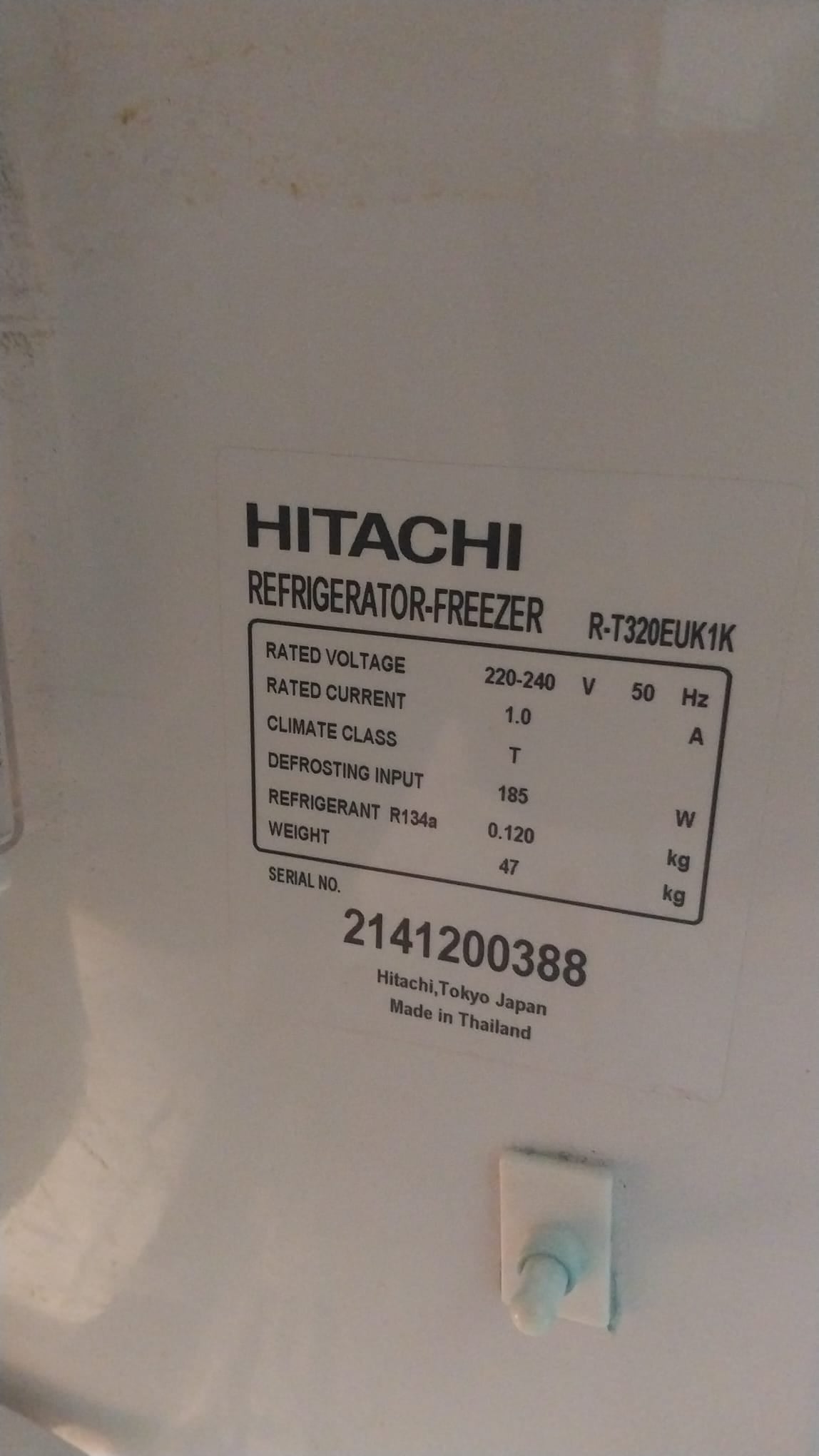 Hitachi R-T320EUK1K Refrigerator photo 3