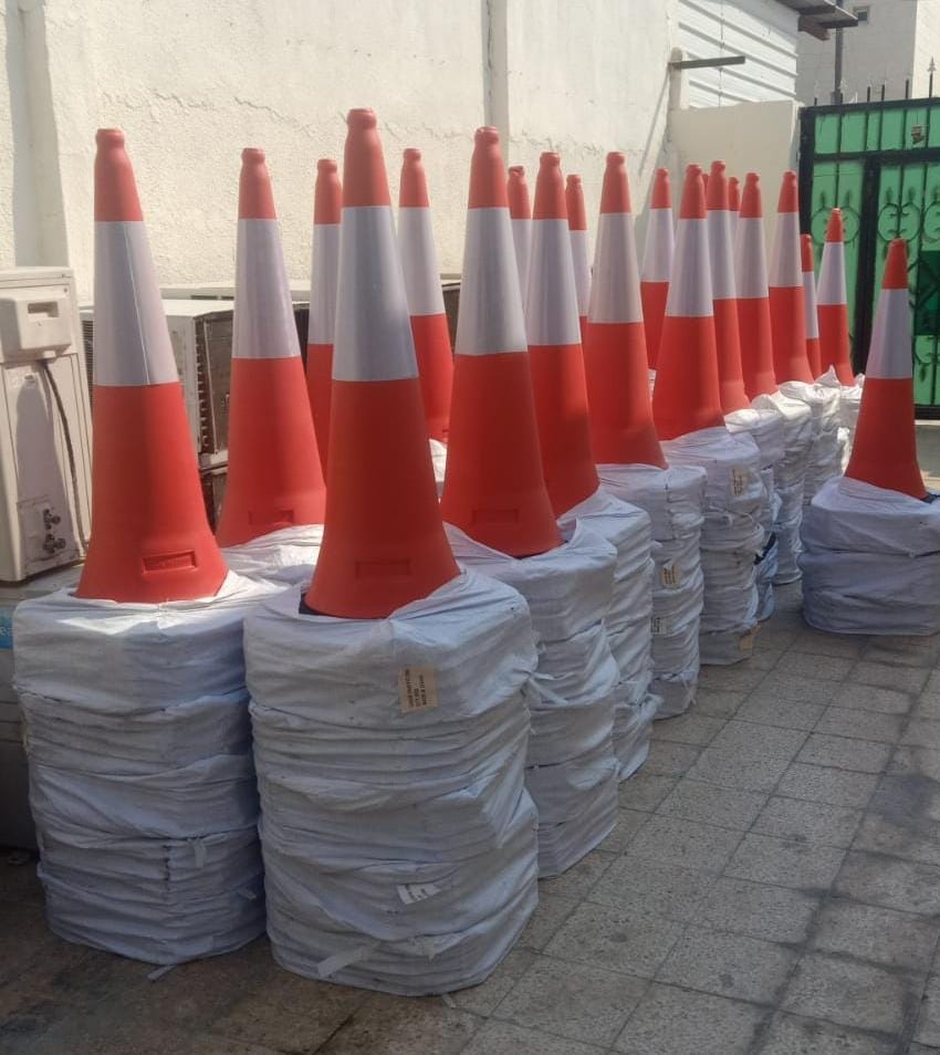 USED & NEW Safety Cone and Solar Warning Light for Sale photo 4