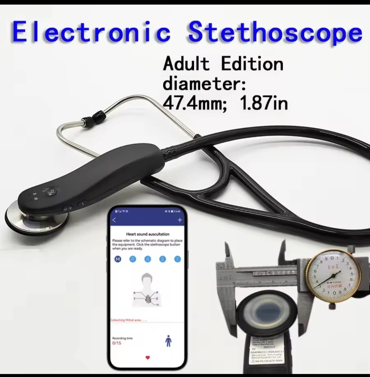 Electronic stethoscope photo 3