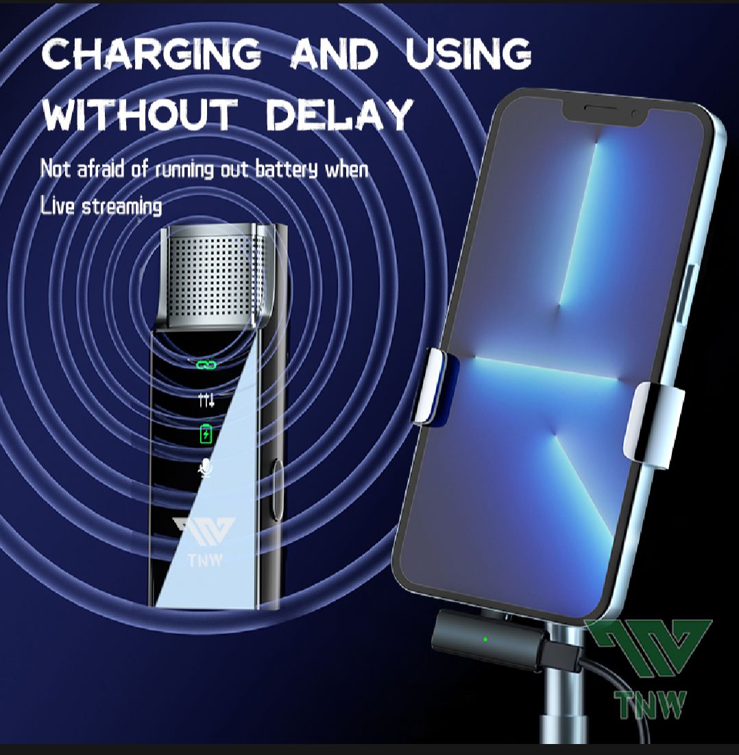 Wireless microphone with wireless charger photo 4