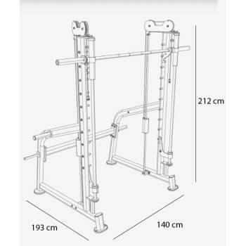 BH FITNESS TR LINE DEVICE WITH GUIDES - MULTIPRESS (counterbalanced) photo 5
