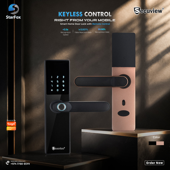 QAR 620,  Secuview Smart Home Door Lock With Remote Control