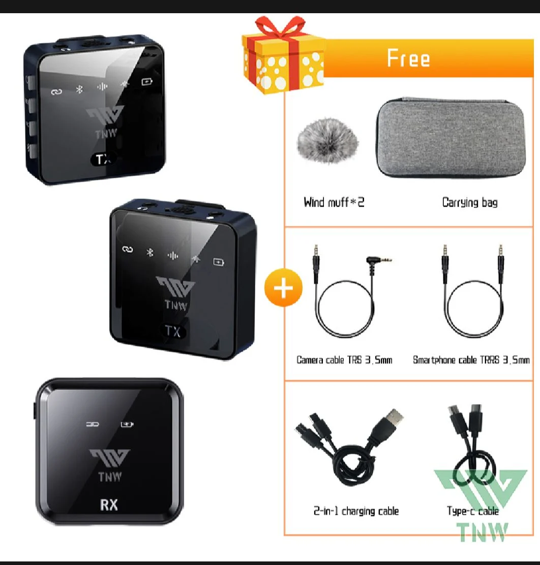 Wireless microphone for vlogging video recording photo 1
