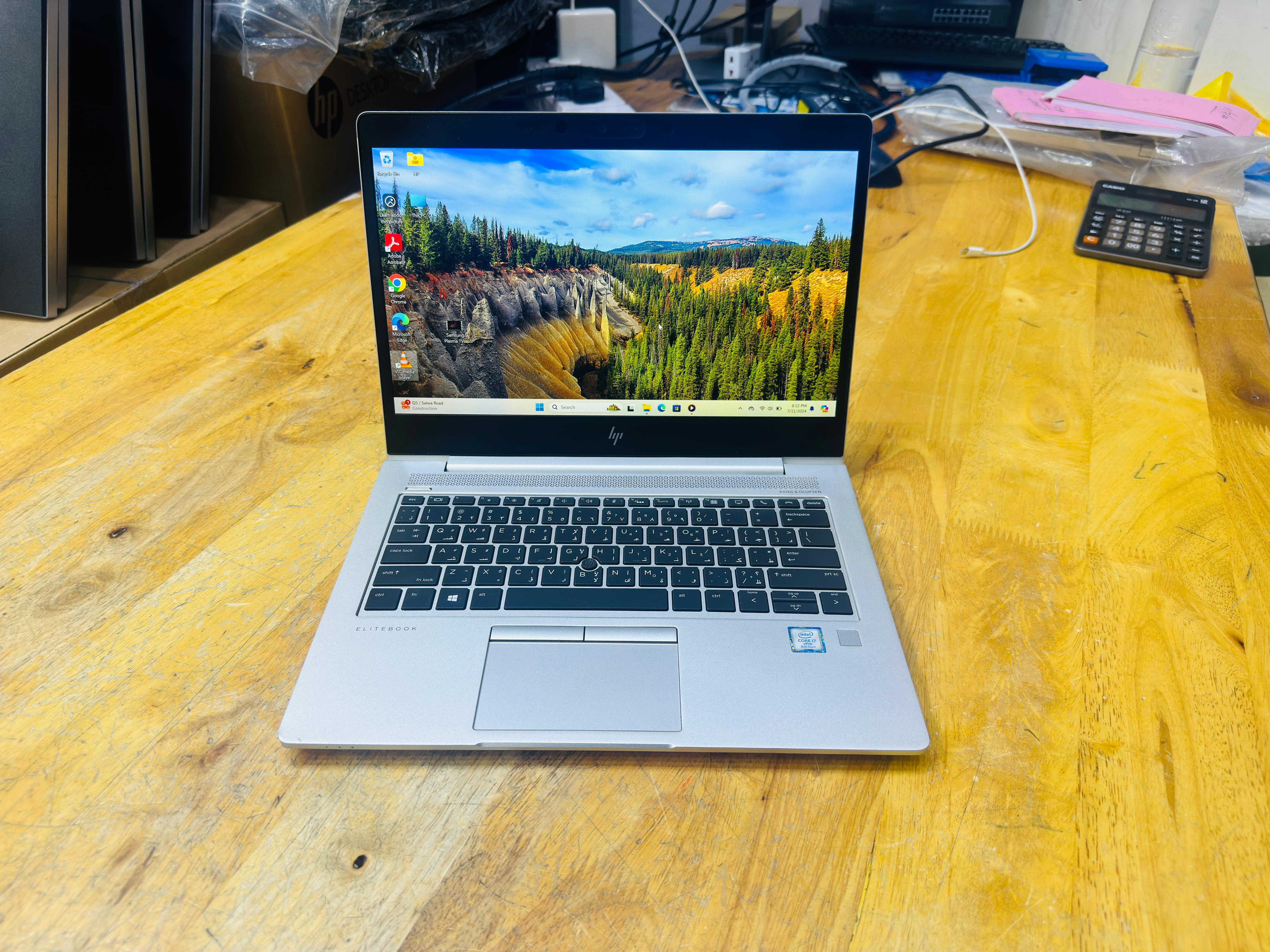 HP ELITEBOOK 840 G5 : CORE i7-16GB RAM-512 NVME SSD ( QATAR USE ) photo 3