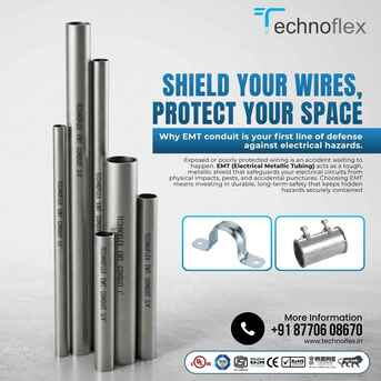 ⚡ Technoflex EMT Conduit Pipe – Strong & Safe Wiring Protection photo 1