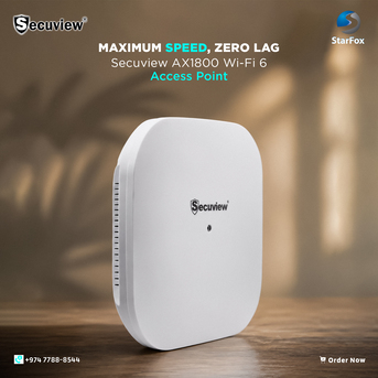QAR 299,  Secuview AX1800 Wi-Fi 6 Access Point | Dual-Band Gigabit photo 1