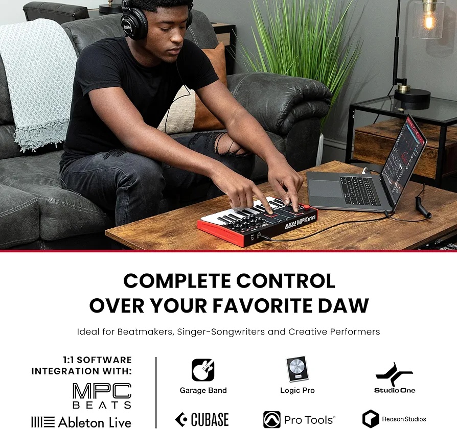 Akai Pro MPK Mini MK3 MIDI Keyboard Controller – NEW photo 5