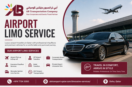 Airport Limo Service Qatar – Luxury Airport Transportation By AB Transportation