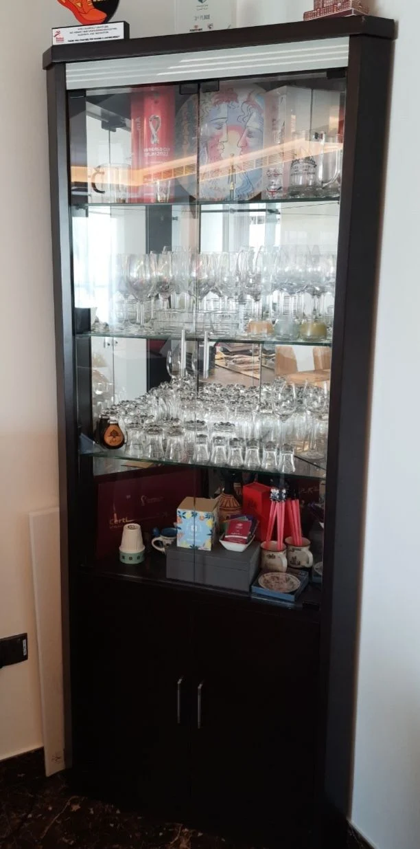 Premium Corner Glass Display Cabinet with Lighting photo 4