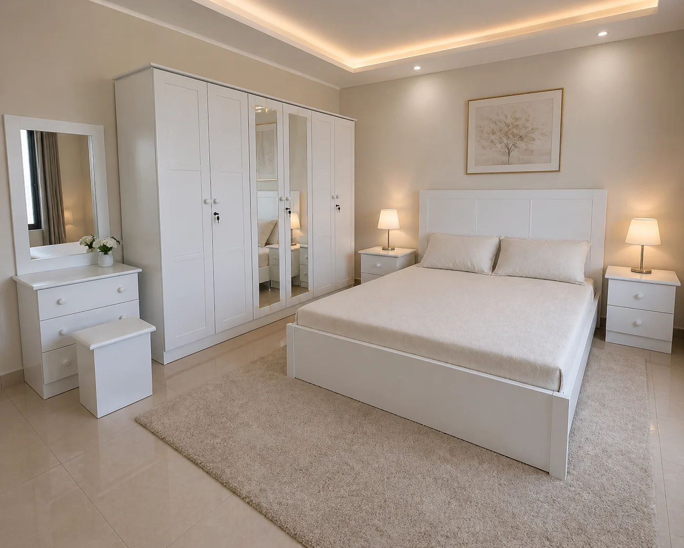 Full bedroom furniture set for sale. All brand new items. photo 5
