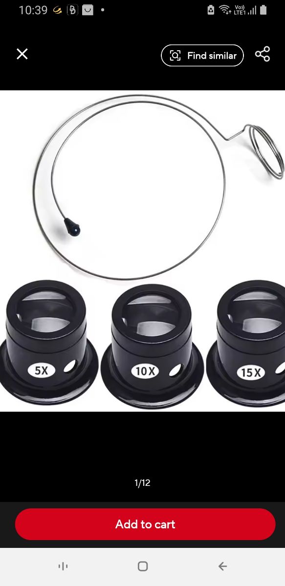 4Pcs Watch Magnifier Tool Eye Loupe Loop Magnifier Magnifying Glass Jewelry Magnifying Tools photo 5