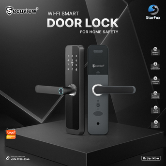 QAR 550,  Secuview Wifi Smart Door Lock For Home Safety