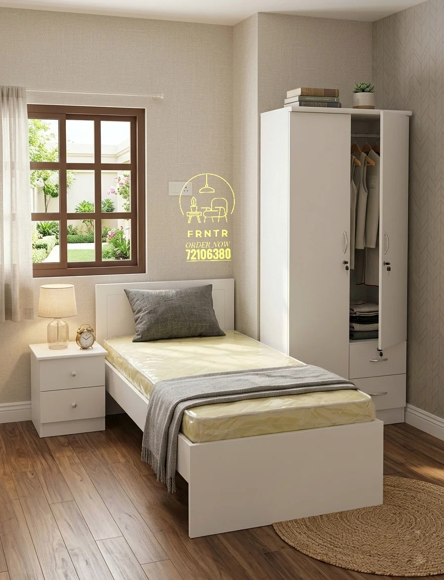New bed frame, mattress, wardrobe  and full bedroom set available. photo 1