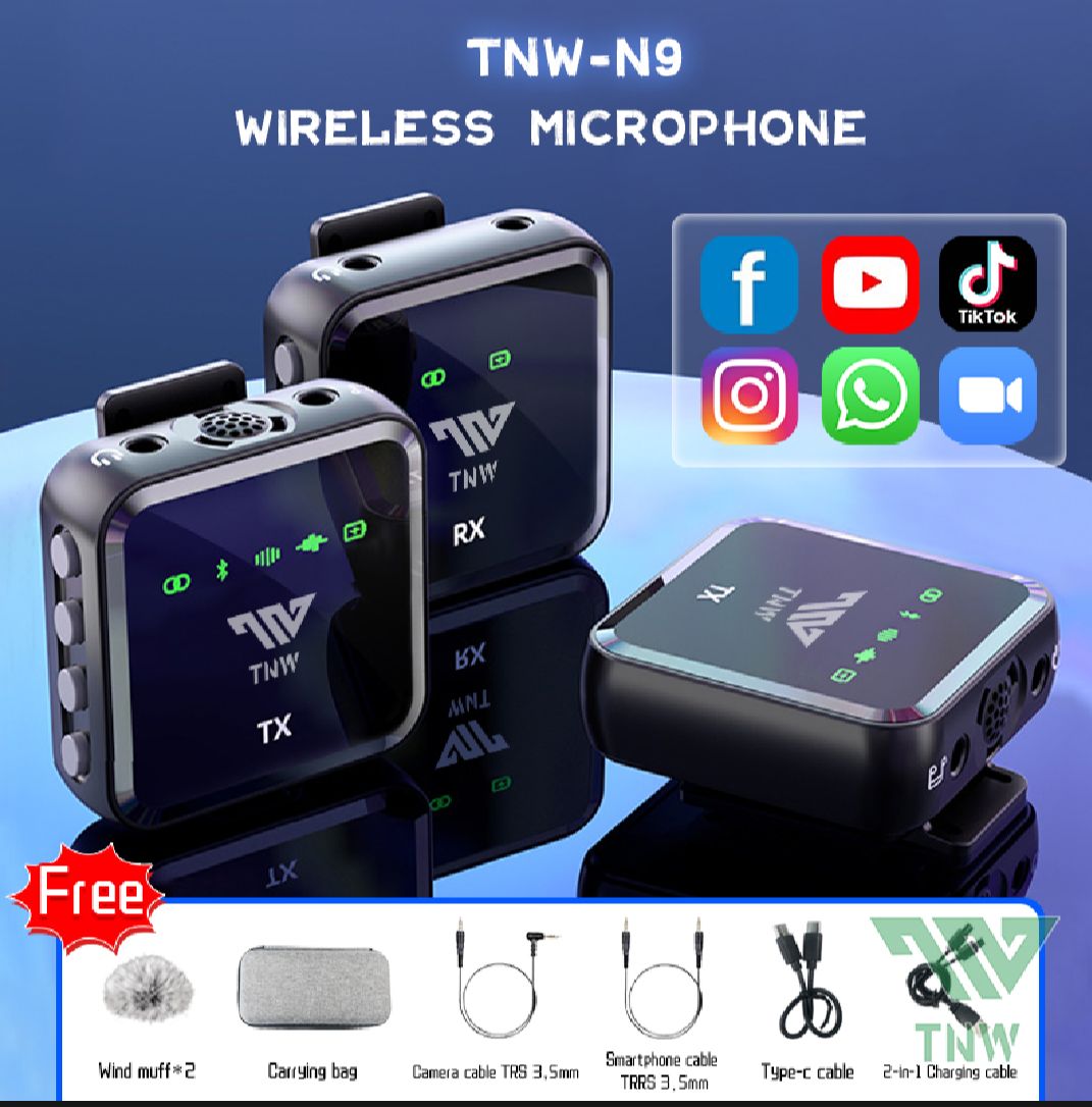 Wireless microphone for vlogging video recording photo 2