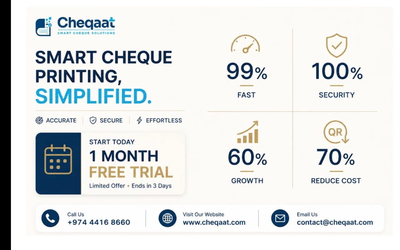 CHEQAAT Smart Cheque Printing Software – 1 Month Free Trial photo 2