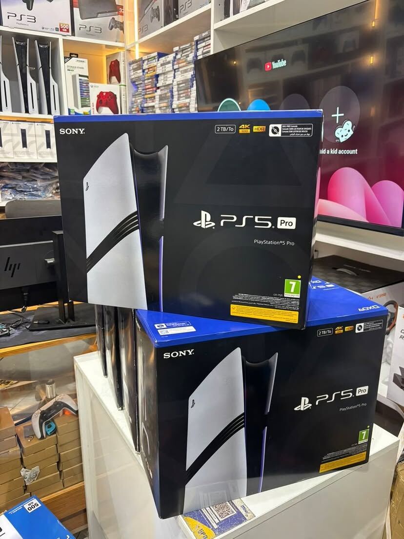 QAR 1000,  Sony PS5 Pro, Sony PS5 Slim, Nintendo Switch 2, Xbox Series X, Steam Deck 512GB, IPhone,