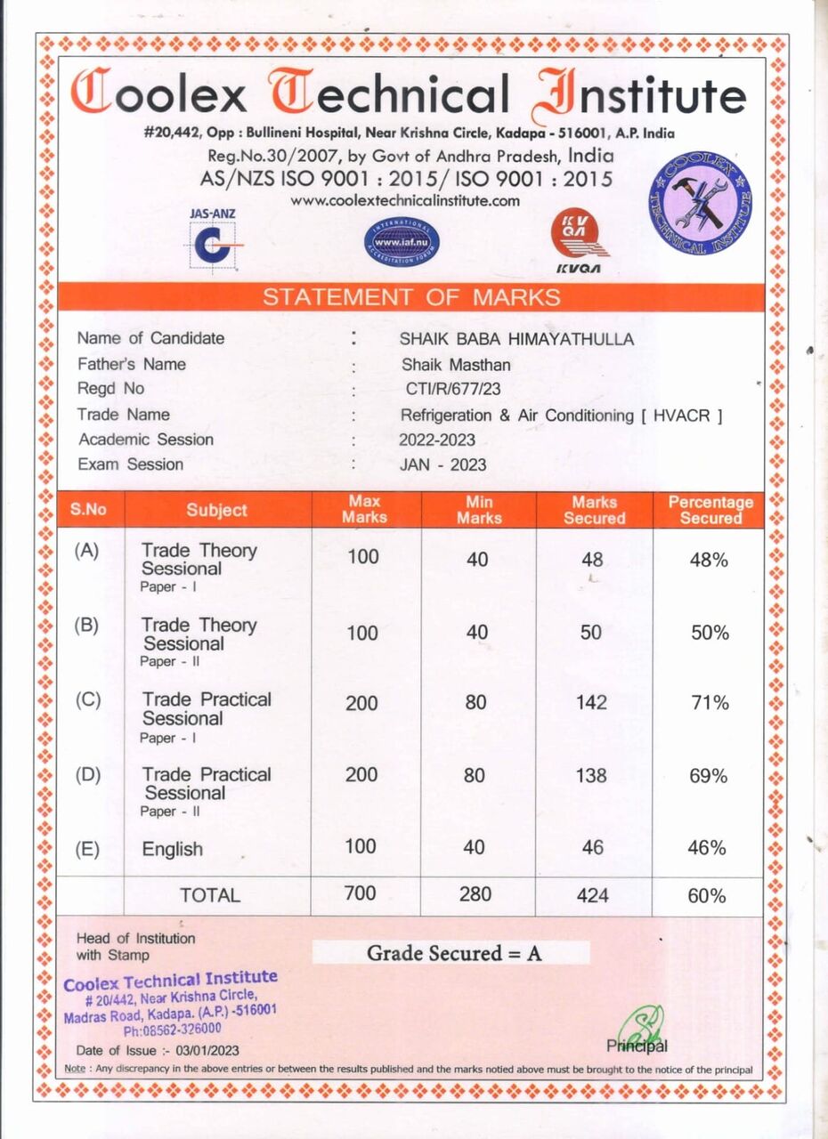 Experienced AC Technician (4 Years Exp, Gulf Exp) Seeking Job photo 2